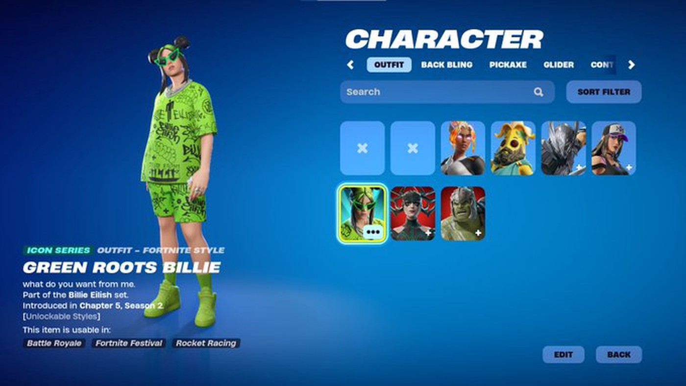 Get Billie Eilish Fortnite Skins: Green Roots, Ultra Violet, Red Roots