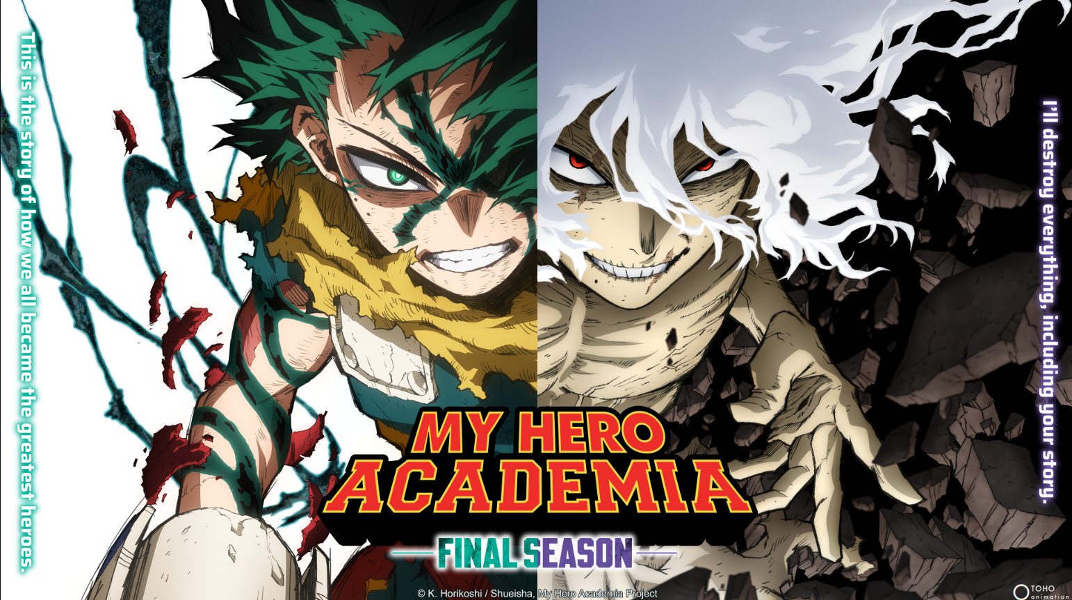 My Hero Academia Final Season Set for October 4 Release, New Key Visual Showcases Epic Showdown